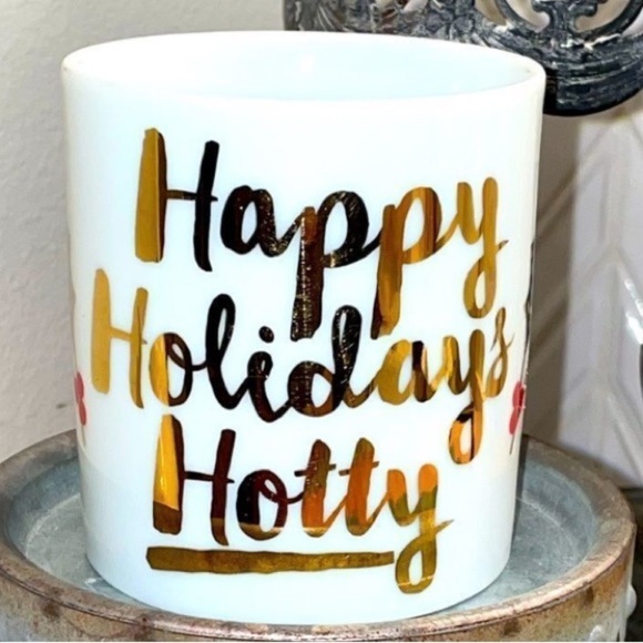 “HAPPY HOLIDAYS HOTTY” Paper Chase Porcelain Mug - Picture 1 of 4